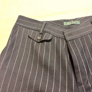Lauren Ralph Lauren Women’s Navy Striped Dress Pants Size 12P
100% Wool